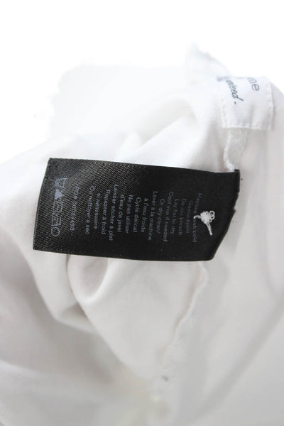 Rag & Bone Mens Collared Cotton Polo Short Sleeve White Size L