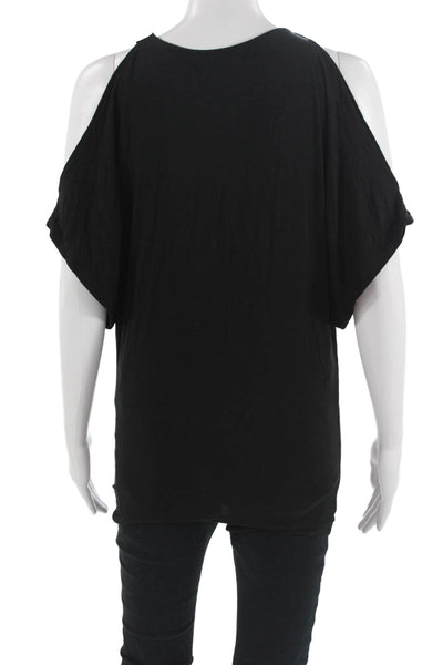 Michael Michael Kors Women Round Neck Tank Black Petite Size XS