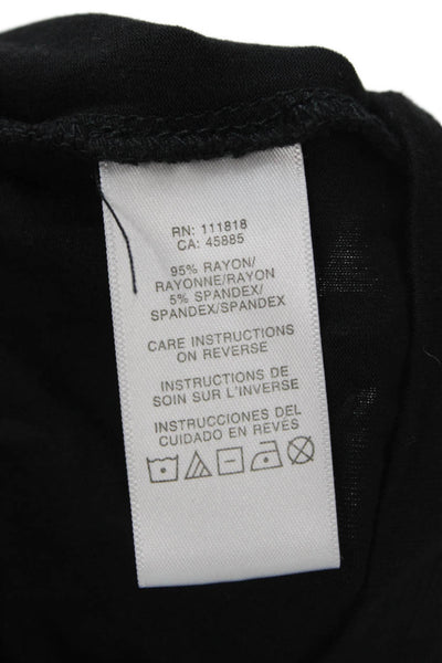 Michael Michael Kors Women Round Neck Tank Black Petite Size XS