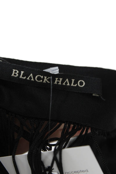 Black Halo Women Sleeveless Solid Rayon Tank Black Size XS