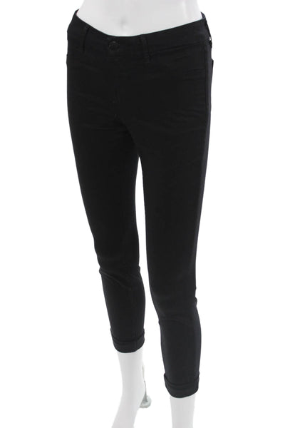 J Brand Womens Ankle Cropped Jegging Black Size 24