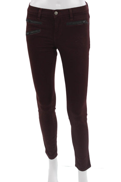 J Brand Womens Brown Ankle Jegging Pants Size 25