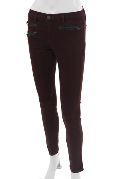 J Brand Womens Brown Ankle Jegging Pants Size 25