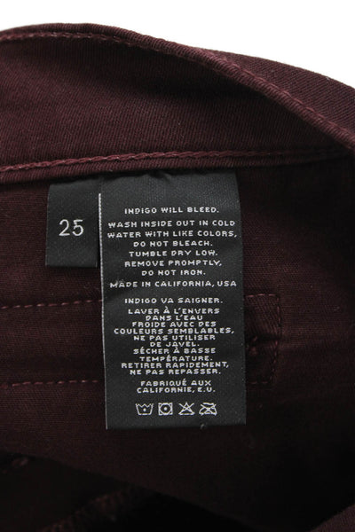J Brand Womens Brown Ankle Jegging Pants Size 25