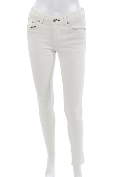 Rag & Bone Women Skinny Jeans White Size 26