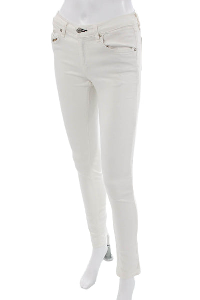 Rag & Bone Women Skinny Jeans White Size 26