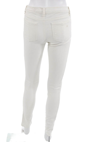 Rag & Bone Women Skinny Jeans White Size 26