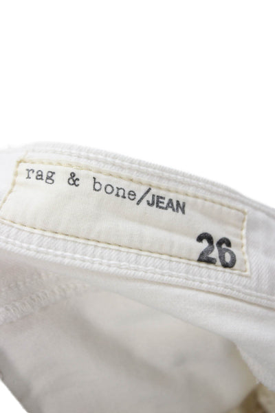 Rag & Bone Women Skinny Jeans White Size 26