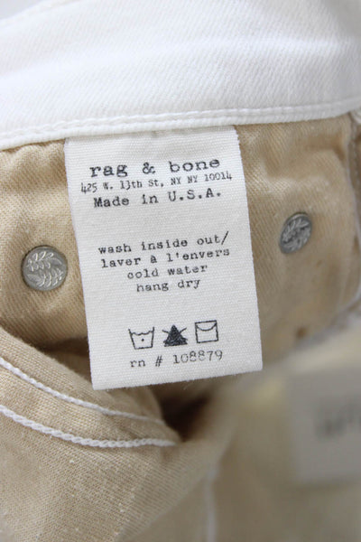 Rag & Bone Women Skinny Jeans White Size 26