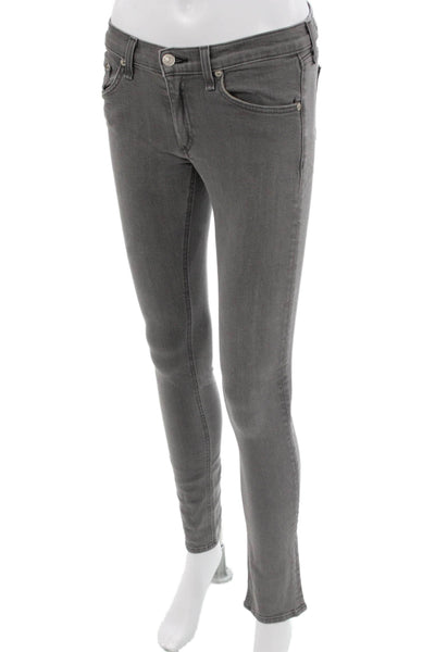 Rag & Bone Jean Women Skinny Gray Low Rise Jeans Size 27