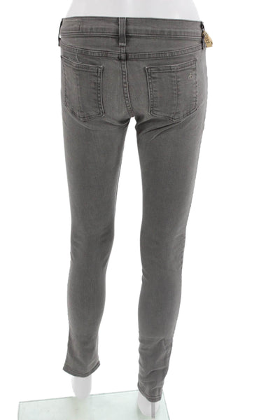 Rag & Bone Jean Women Skinny Gray Low Rise Jeans Size 27