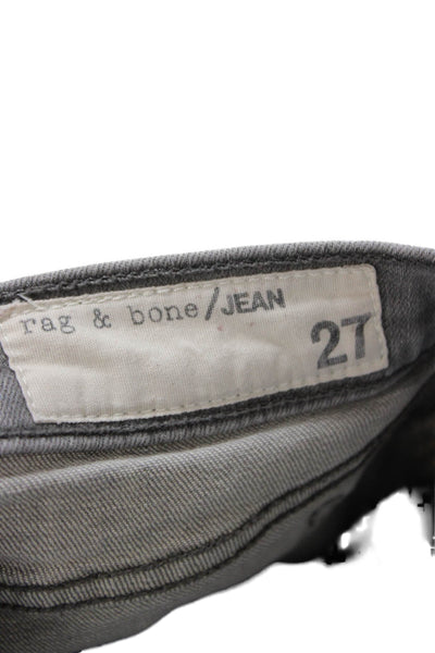 Rag & Bone Jean Women Skinny Gray Low Rise Jeans Size 27