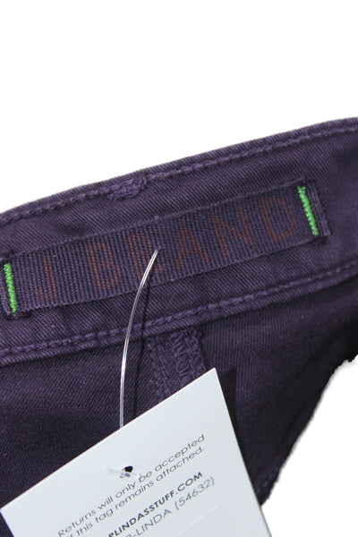 J Brand Womens Purple Low Rise Jeggings Button Fly 98% Cotton Size 25