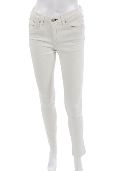 Rag & Bone Womens Skinny White Jeans Size 26