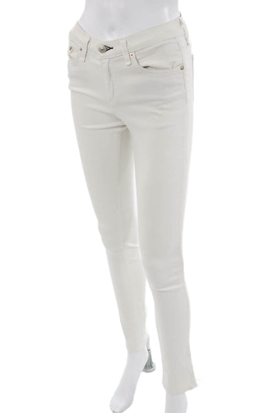 Rag & Bone Womens Skinny White Jeans Size 26