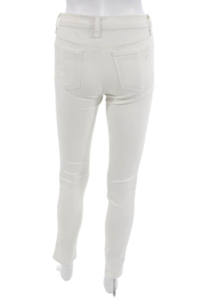 Rag & Bone Womens Skinny White Jeans Size 26