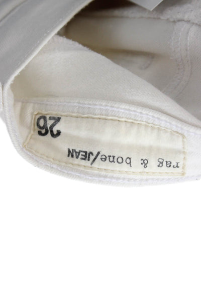 Rag & Bone Womens Skinny White Jeans Size 26