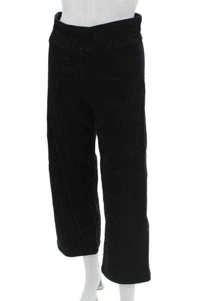 Frame Womens Cropped Black High Rise Jeans 28 Inseam Size 1