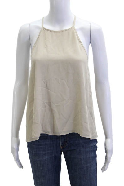 Show Me Your Mumu Womens Camisole Beige Cotton Size S