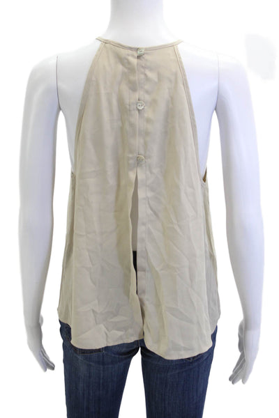 Show Me Your Mumu Womens Camisole Beige Cotton Size S