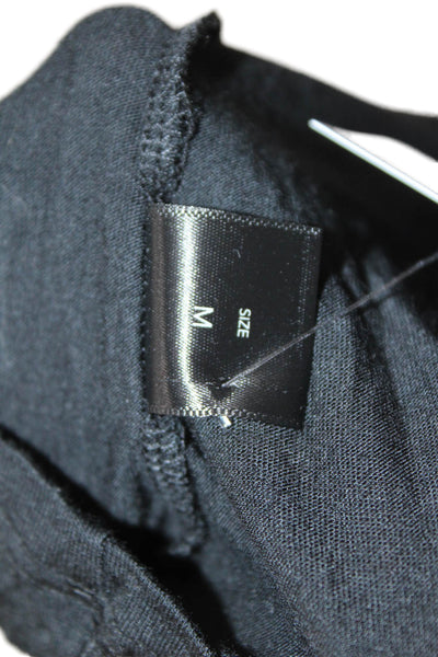 Fite Women Basic Black V-Neck Sleeveless Tank MicroModal Size M