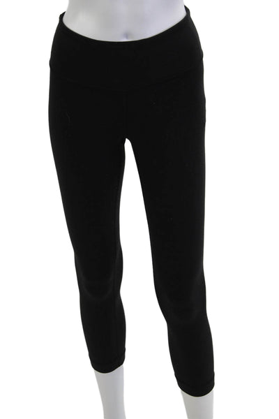 Lululemon Womens Black Nylon 3/4 Leggings Size 6