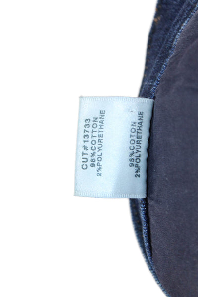 J Brand Womens Ankle Skinny Jeans Dark Blue Mid Rise Button 29in Size 27