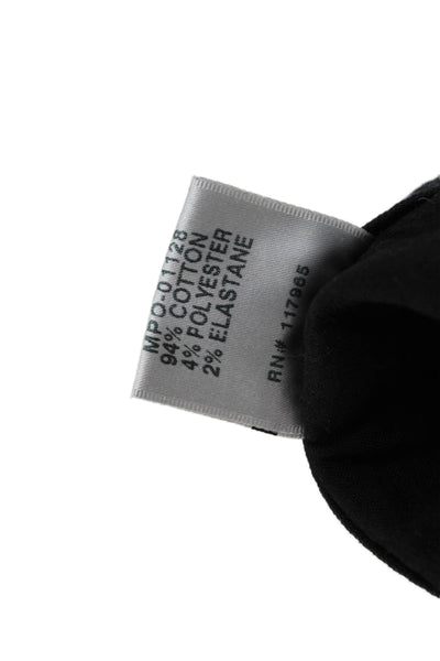 J Brand Womens Ankle Cropped Black Pants Button Mid Rise Size 26