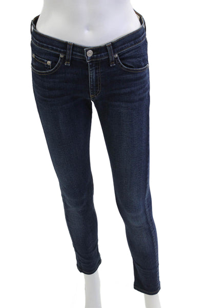 Rag & Bone Jean Women Ankle Skinny Dark Blue Jeans Size 27