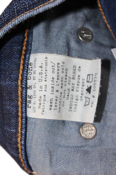 Rag & Bone Jean Women Ankle Skinny Dark Blue Jeans Size 27