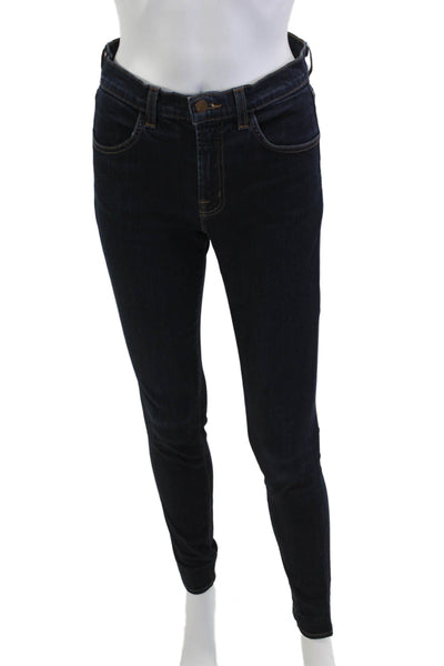 J Brand Womens Skinny Jeggings Dark Blue Size 27