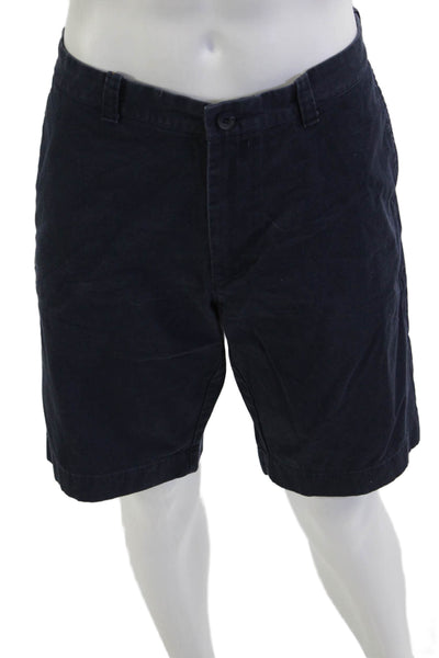 J Crew Mens Dark Blue 100% Cotton Chino Shorts Size 38