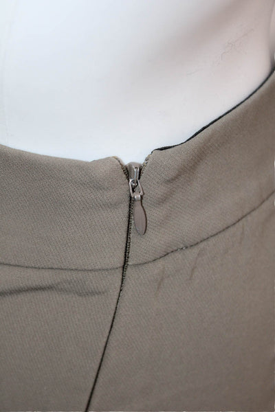 Lafayette 148 New York Women Ankle Cropped Dress Pants Brown Size 8