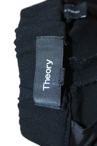 Theory Womens Ankle Dress Pants Black Size 2