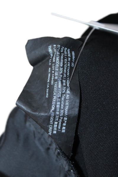 Theory Womens Ankle Dress Pants Black Size 2
