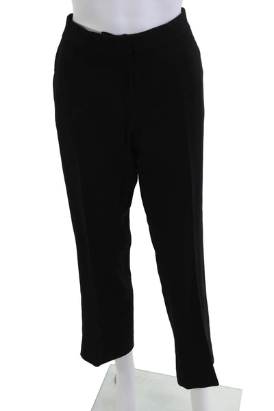 Max Mara Women Dress Pants Black Wool Zip Inseam 26 Size 8