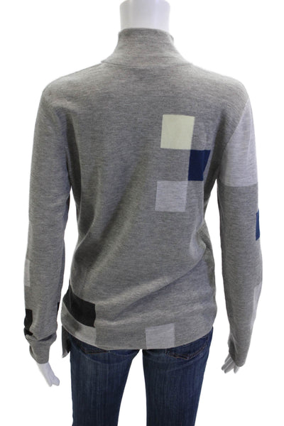 Weekend Max Mara Unisex Blue Cotton Scoop Neck Pullover Long Sleeve Size L