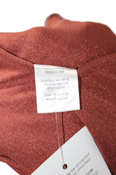 Caroline Constas Women Blouson Mini Dress Yellow Long Sleeve Size 2XS