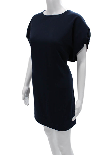 Cynthia Steffe Women Shift Dress Dark Blue Zip Above Knee Size 4
