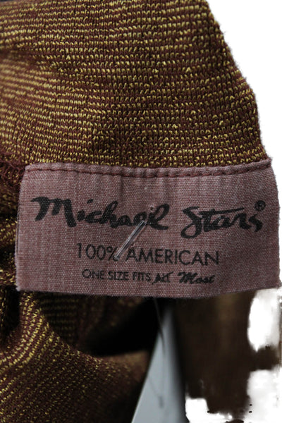 Michael Stars Womens Brown Mock Neck Sleeveless Tank Basic 50%Cotton Size One