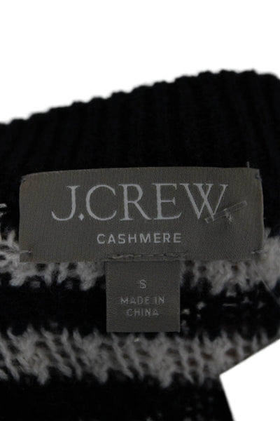 J Crew Unisex Dark Blue Striped Crew Neck Pullover Sweater Long Sleeve Size S