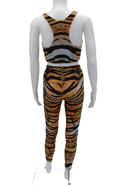 Terez Womens Ankle Jeggings Black Animal Print Size S