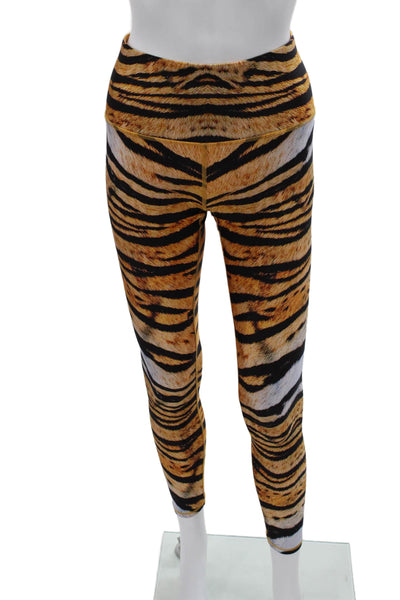 Terez Womens Ankle Jeggings Black Animal Print Size S