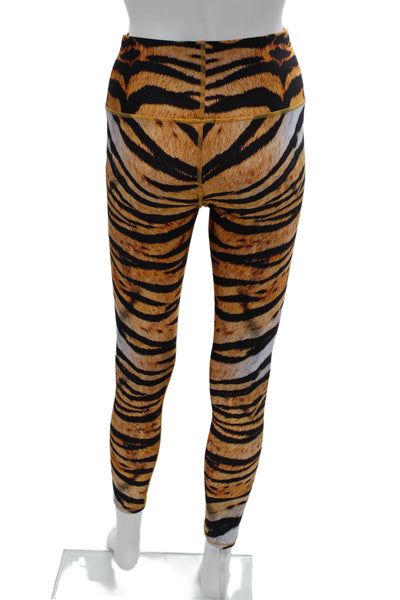 Terez Womens Ankle Jeggings Black Animal Print Size S