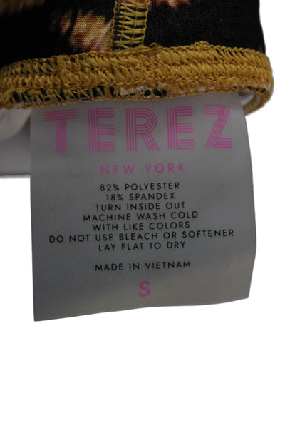 Terez Womens Ankle Jeggings Black Animal Print Size S