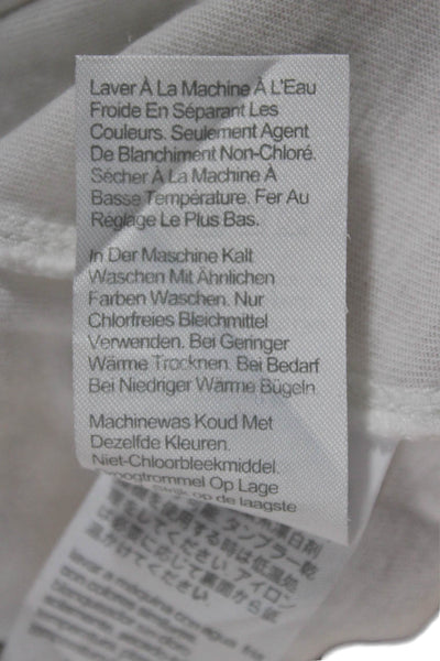 J Crew Mens Classic White Crew Neck Cotton T-Shirt Short Sleeve Size L