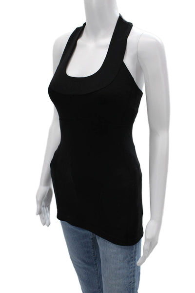 Lululemon Women Black Nylon Square Neck Sleeveless Tank Size S