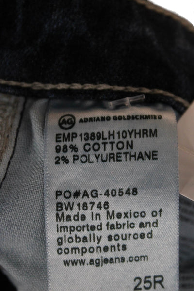 AG Women Ankle Skinny Jeans Dark Blue Mid Rise Inseam 28 Size 25