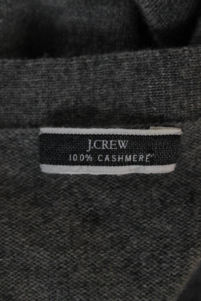 J Crew Unisex Cardigan Gray Cotton Blend V-Neck Button Long Sleeve Size S