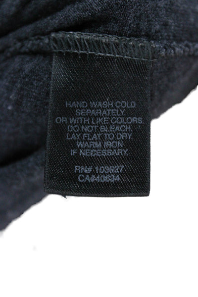 Marc By Marc Jacobs Women Dark Gray Sweater Dress Cotton Short Sleeve Size M